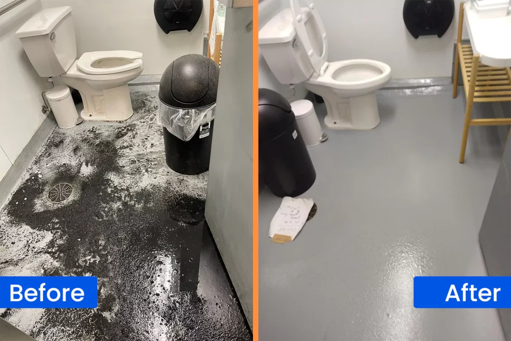 Before After Image for sewer backup prevention chicago