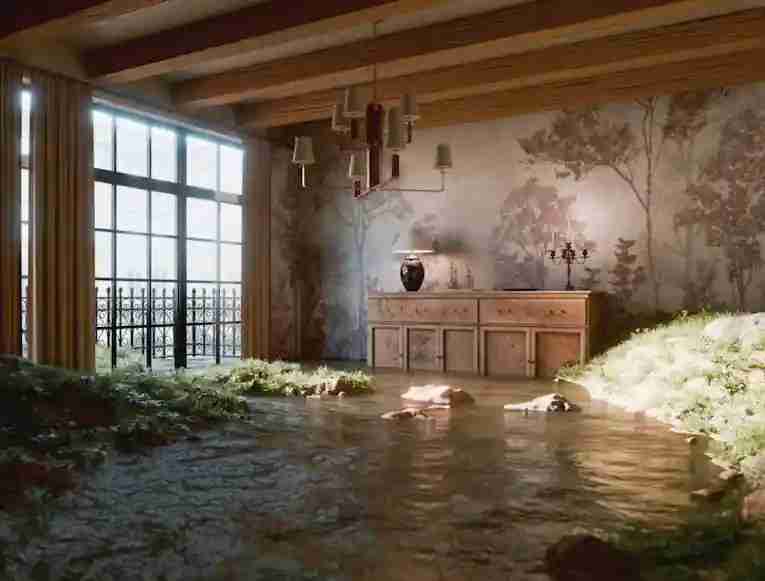 Ceiling water damage repair in a Chicago home